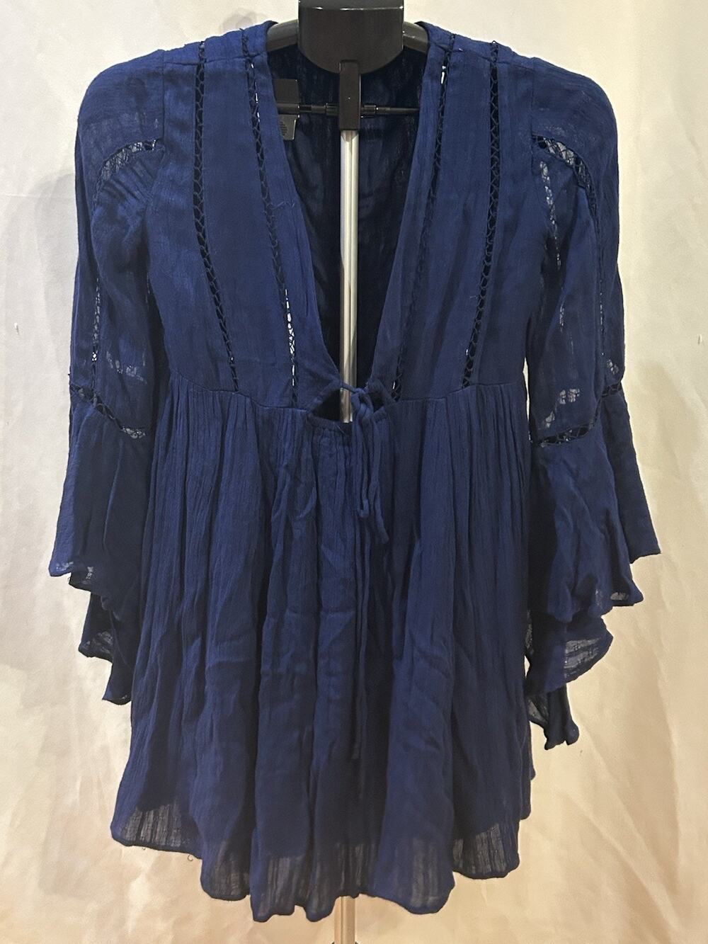 Free People Blue Romeo Mini Dress Women's size XS